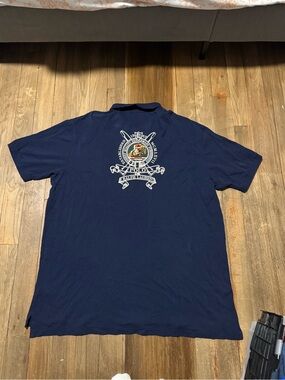 Polo Ralph Lauren Men's Navy Crest Back Polo Shirt Size 3XLT